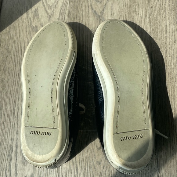 Miu miu steel toe sneaker black and white - Picture 2 of 3